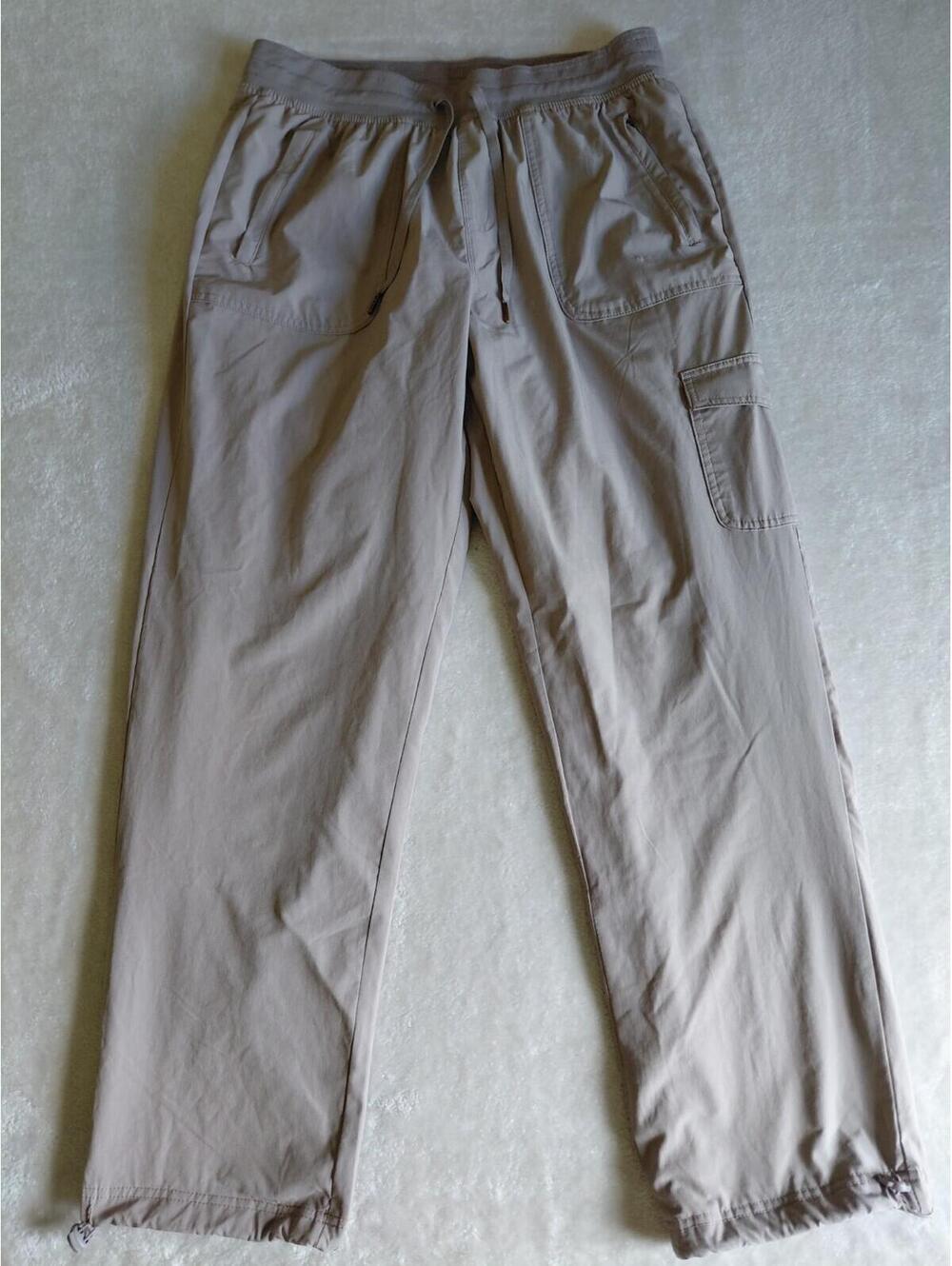 Eddie Bauer Fleece Lined Jogger Hiking Cargo Pants Womens Medium Adjustable